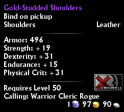 Gold-Studded Shoulders
