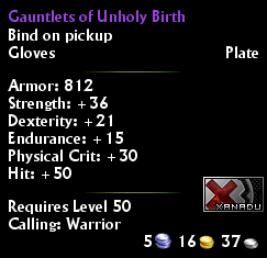 Gauntlets of Unholy Birth