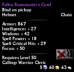 Fallen Runemaster's Cowl