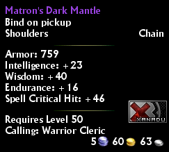 Matron's Dark Mantle