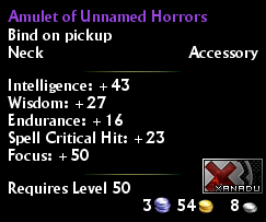 Amulet of Unnamed Horrors