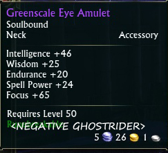 Greenscale Eye Amulet