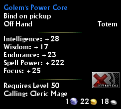 Golem's Power Core