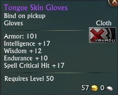 Tongue Skin Gloves