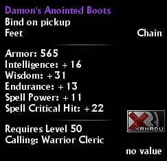 Damon's Anointed Boots