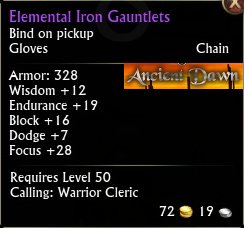 Elemental Iron Gauntlets