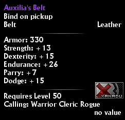 Auxilia's Belt