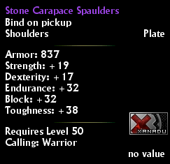 Stone Carapace Spaulders