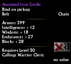 Anointed Iron Girdle