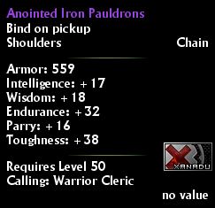 Anointed Iron Pauldrons