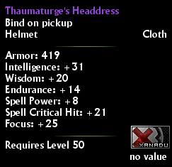 Thaumaturge's Headdress