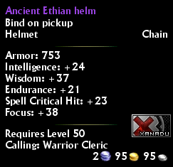 Ancient Ethian helm