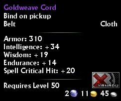 Goldweave Cord