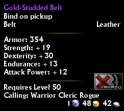 Gold-Studded Belt