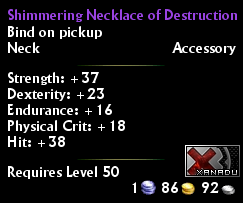 Shimmering Necklace of Destruction