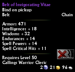 Belt of Invigorating Vitae