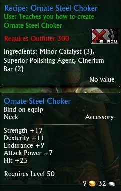 Recipe: Ornate Steel Choker
