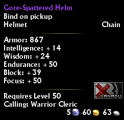 Gore-Spattered Helm