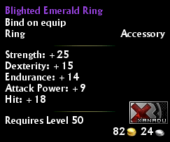 Blighted Emerald Ring
