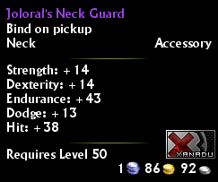 Joloral's Neck Guard