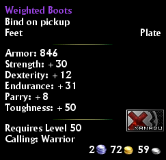 Weighted Boots