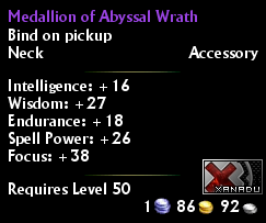 Medallion of Abyssal Wrath