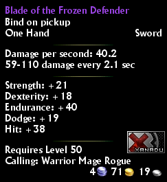 Blade of the Frozen Defender