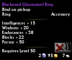 Blackened Gloomsteel Ring