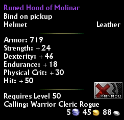 Runed Hood of Molinar