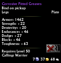 Corrosive Pitted Greaves