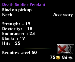 Death Soldier Pendant