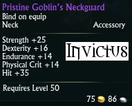 Pristine Goblin's Neckguard