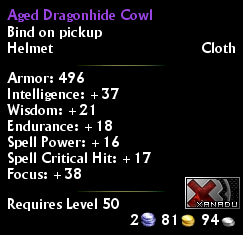 Aged Dragonhide Cowl