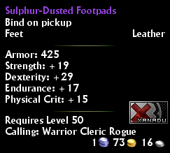 Sulphur-Dusted Footpads