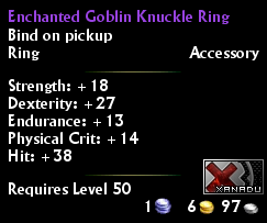 Enchanted Goblin Knuckle Ring