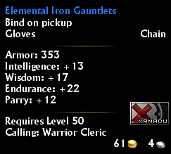 Elemental Iron Gauntlets