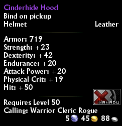 Cinderhide Hood