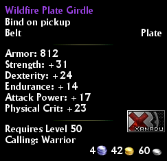 Wildfire Plate Girdle