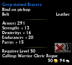 Grog-stained Bracers