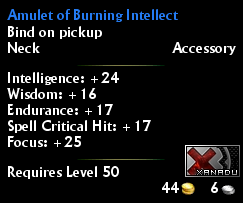 Amulet Of Burning Intellect