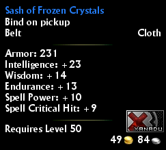 Sash Of Frozen Crystals