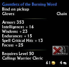 Gauntlets of the Burning Word