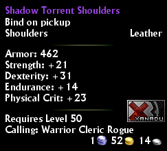 Shadow Torrent Shoulders