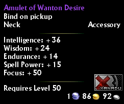 Amulet of Wanton Desire