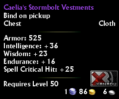 Caelia's Stormbolt Vestments