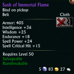 Sash of Immortal Flame