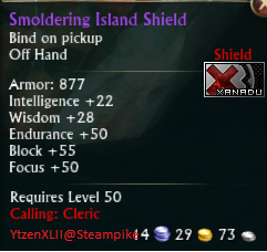 Smoldering Island Shield
