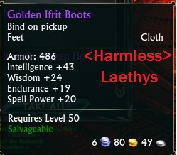 Golden Ifrit Boots