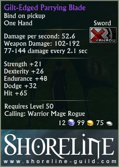 Gilt-Edged Parrying Blade
