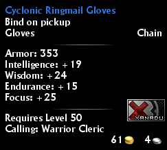 Cyclonic Ringmail Gloves